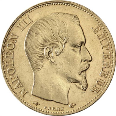 Frankreich-20-Francs-1853-1860-Napoleon-III