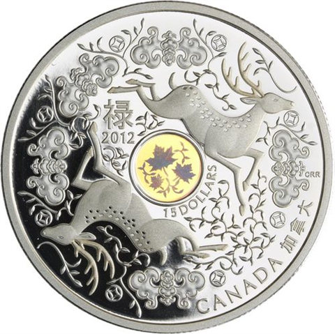 Kanada-15 Dollar-2012-AGpp-Maple of Good Fortune-RS