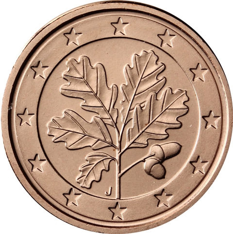 Deutschland 5 Euro-Cent 2019 Kursmünzen mit Eichenzweig bestellen