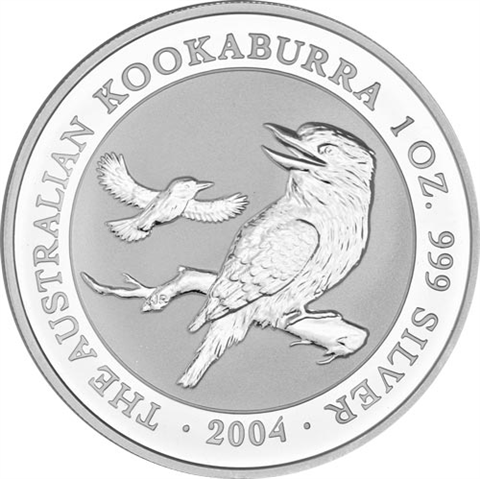 Australien-1-Unze-Silber-2004---1-Dollar-Kookaburra-RS