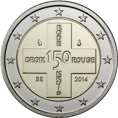 Belgien-2-Euro-2014-stgl-150-Jahre-Rotes-Kreuz
