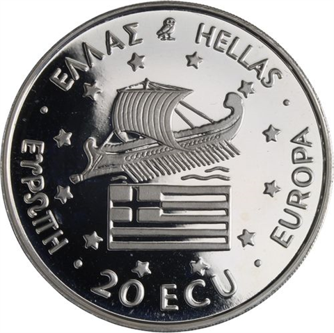 Griechenland-20 ECU-1993-AGpp-Macedonia-RS