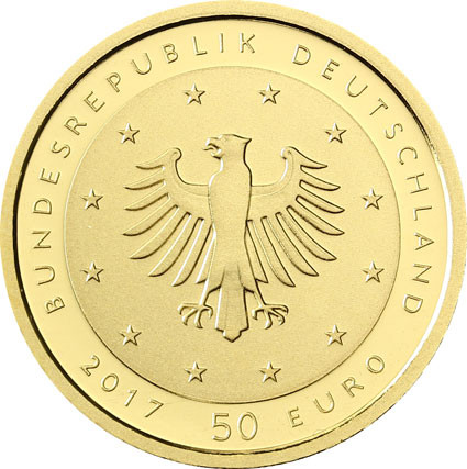 50 Euro Goldmünzen  2017 Lutherrose  