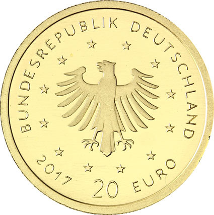 BRD 20 Euro Gold 2017 Gold stg. Pirol 