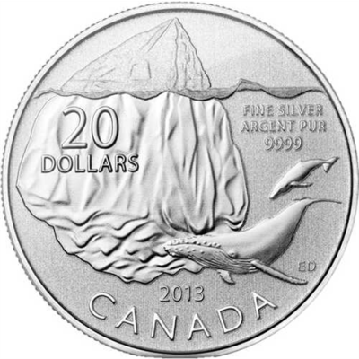 Kanada 20 Dollars 2013 stgl. Eisberg -I