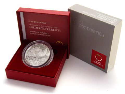 Österreich-10-Euro-2013-Silber-PP-Niederösterreich-Etui