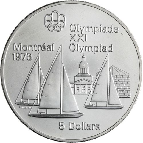 Kanada-14x10+14x5 Dollar-1973-1976-AGstgl-Olymp Montreal 76-Etui