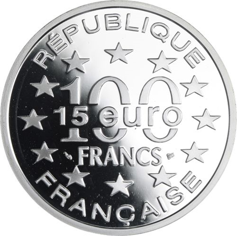 Frankreich-15 Euro 100 Francs-1997-AGpp-Saint-Nicolas-Helsinki-RS