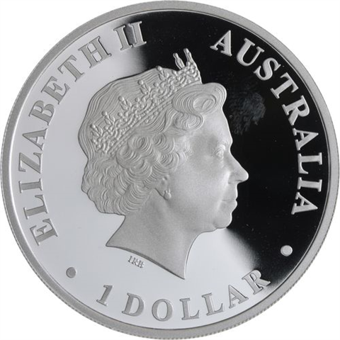 Australien-1 Dollar-2009-AGpp-Kangaroo-Farbe-RS