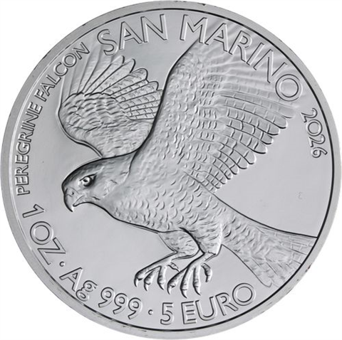 San Marino-5 Euro-2026-AGstgl-Falke-RS I