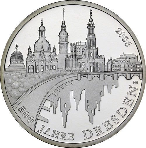 Gedenkmünze 10 Euro Dresden