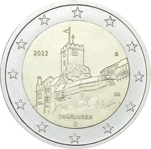 Deutschland-2-Euro-2022-Thüringen-Wartburg-G-I