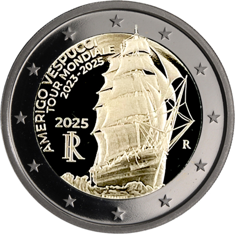 Italien-2-Euro-2025-PP-Vespucci-RS