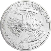 San Marino-5 Euro-2024-AGstgl-Wanderfalke-RS