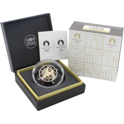 Frankreich-2 Euro-2024-PP-Eiffelturm-mit Farbe-Etui