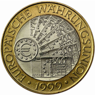 Österreich 50 Schilling 1999 Hgh Europäische Währungsunion III