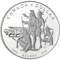 Kanada 1 Dollar 1990 Stgl  Kelsey-RS