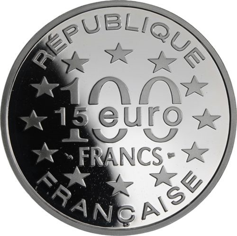 Frankreich-15 Euro 100 Francs-1997-AGpp-Tore de Belem-RS