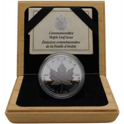 Kanada-5Dollars-1989-AGPP-MapleLeaf-HolzetuimitMz-3