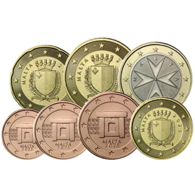 Malta-1,88Euro-2025-1-cent-1-euro-kleinmuenzensatz-RS