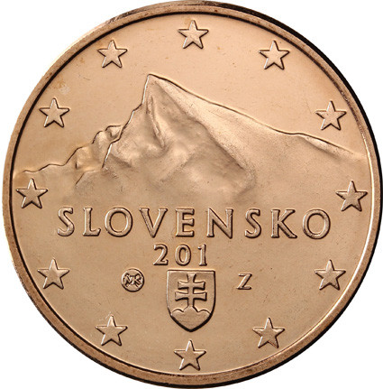 Slowakei 5 Cent 2014 bfr. Gifpel der Berges Kriva´n, Hohe Tatra