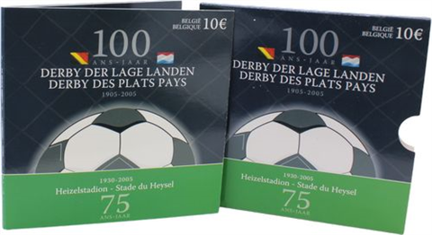 Belgien-10 Euro-2005-AGpp-Fussball-Folder