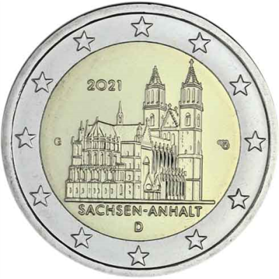 Deutschland-2-Euro-2021-Sachsen-Anhalt-Magdeburger-Dom-G-stgl-I