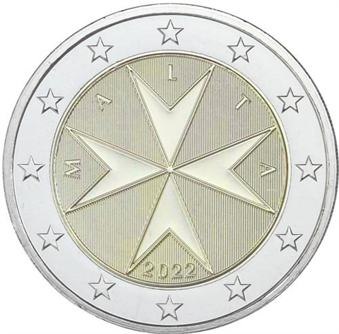 Malta-2Euro-2022-Kreuz