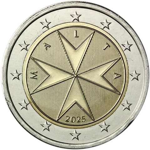 Malta-2-Euro-2025-Malteserkreuz-RS