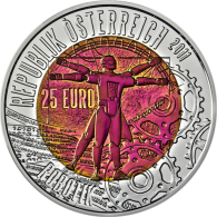 Österreich-25-Euro-2011-Hgh-Silber-Niob---Robotik-I