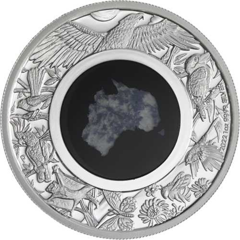 Australien-1 Dollar-2022-AGpp-Blue Lepidolite Great Southern Land-RS