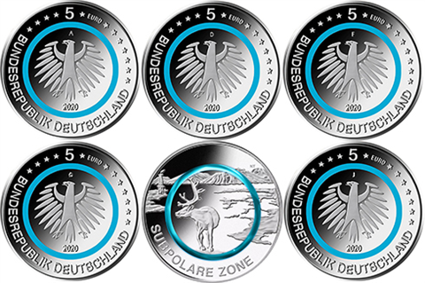 BRD-5-Euro-2020-Subpolare-Zone-komplett-a-j