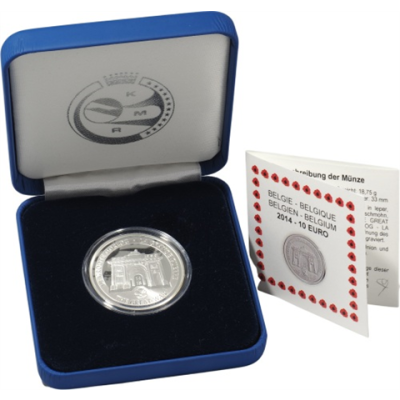 Belgien-10Euro-2014-AgPP-Weltkrieg-Etui