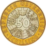 Österreich-50Schilling-1997-Bimetall-Wiener Secession-VS
