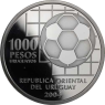 Uruguay-1000Pesos-2004-AGPP-100 Jahre Fifa-VS