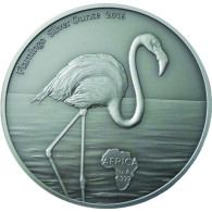 Ghana 5 Cedis 2016   Antique Finish   Flamingo