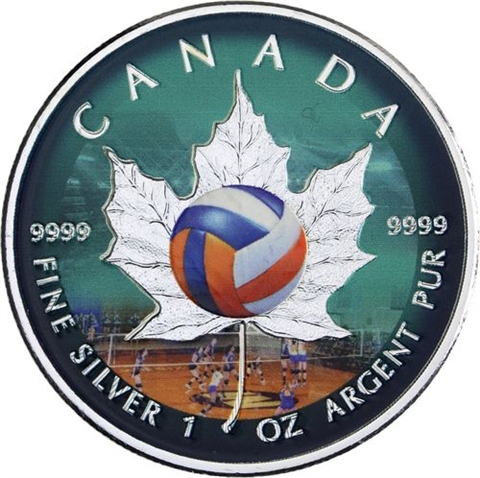 Kanada-4x5Dollar-2016-AGstgl-Sportball Edition-Farbe-Etui