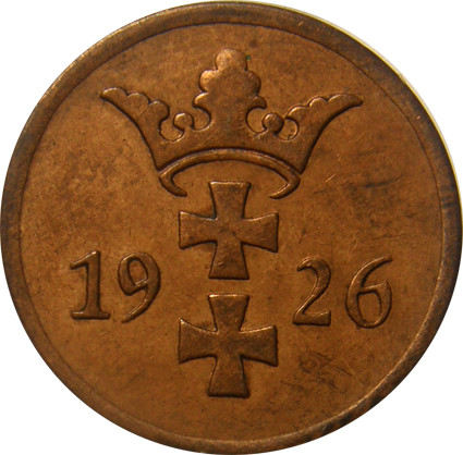 D 3 - Danzig  2 Pfennig  1923-26