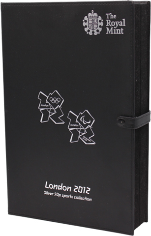 Großbritannien-50Pencs-2011-Ag-London2012sportscollection-Etui-offen-4