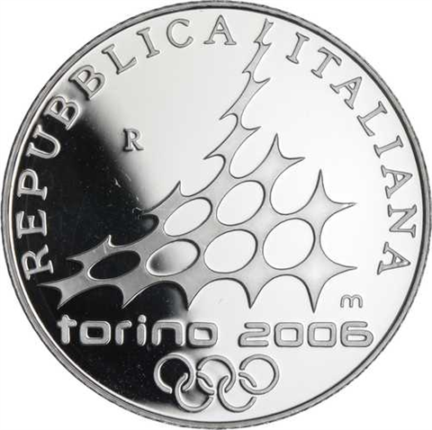 Italien-5Euro10Euro-2005-Olympia-EishockeySkilanglauf-RS