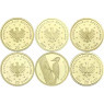 Deutschland 20 Euro Goldmünzen 2021 Schwarzspecht A D F G J