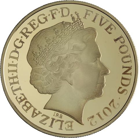 Großbritannien-5Pfund-2012-AGplattiert-LondonOlympic-Etui