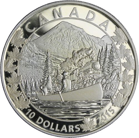 Kanada-10 Dollar-2015-AGpp-Magnificent Mountains-RS