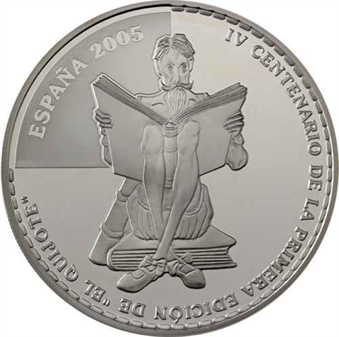 Spanien 10 Euro 2005 PP Don Quichote-Holzpferd-I