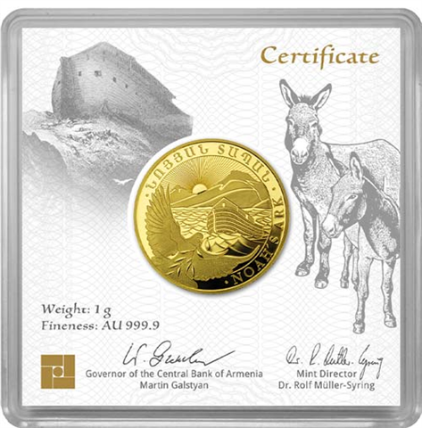armenien-100Dram-2023-AU-1g-Arche-Noah-Gold-RS