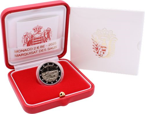 Monaco-2 Euro-2025-PP-Les Baux-en-Provence-Etui