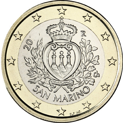 San Marino 1 Euro 2009 bfr. Staatswappen