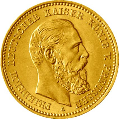 Preußen 10 Mark Goldmünze 1888 Friedrich III – Jäger 247