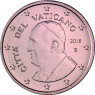 Vatikan 5 Cent 2016 bfr. Papst  Franziskus