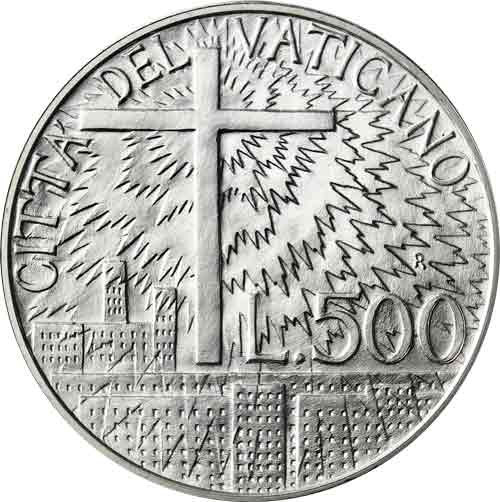 Vatikan-500Lire-1991-Sozialdoktrin-VS